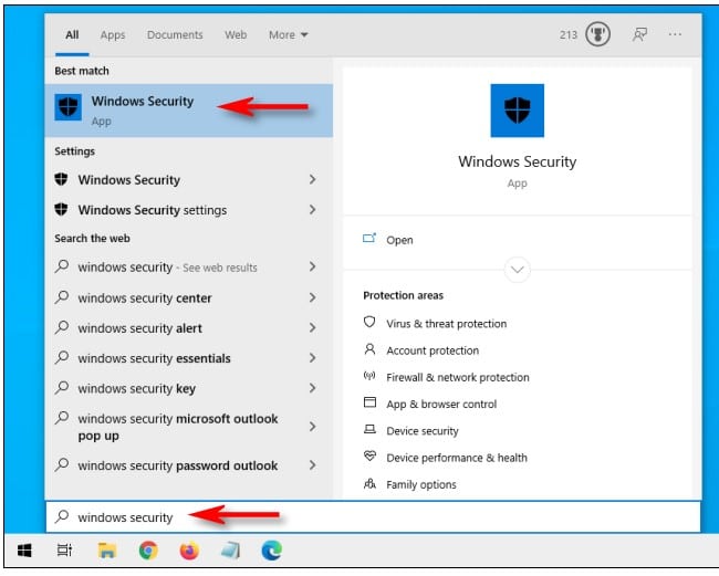 Access Windows Security