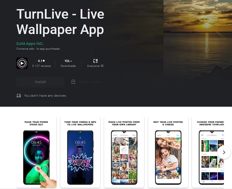 Download and install the TurnLive Photo app
