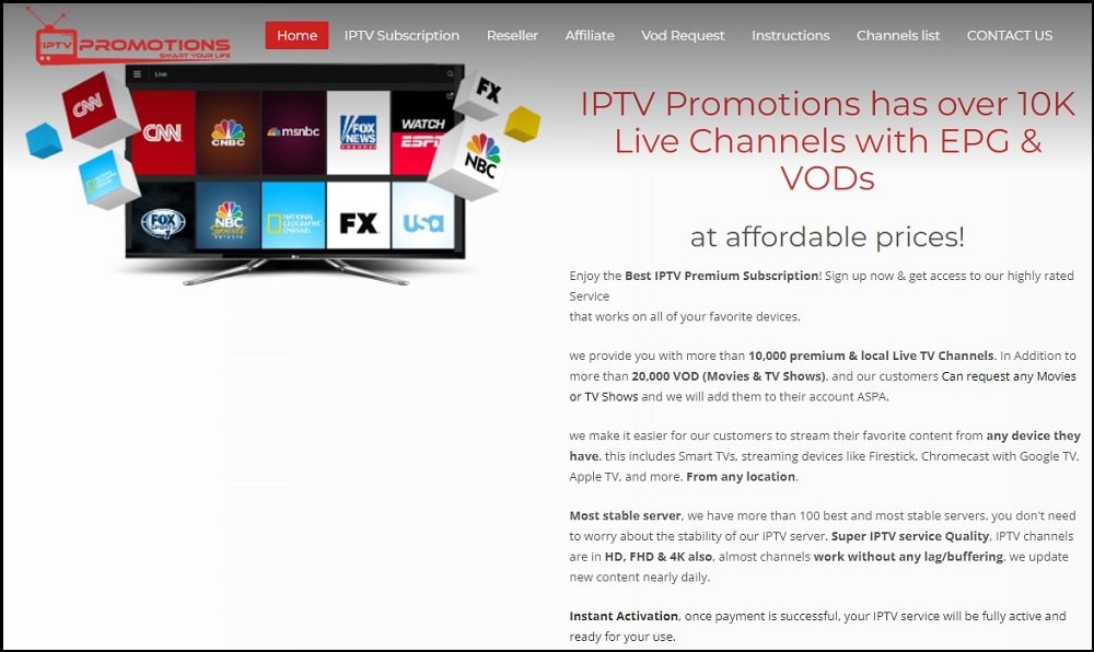 IPTV Promotions overview