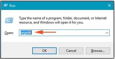 Run dialog box- press Wins Key + R