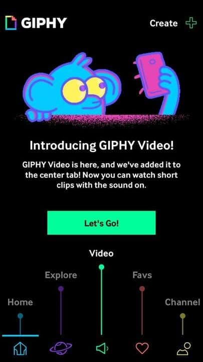 Sign up for the Giphy app