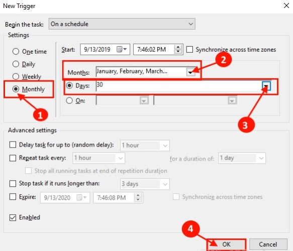 Synchronize across time zones