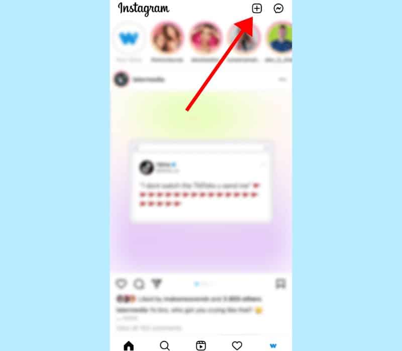 Instagram add story icon