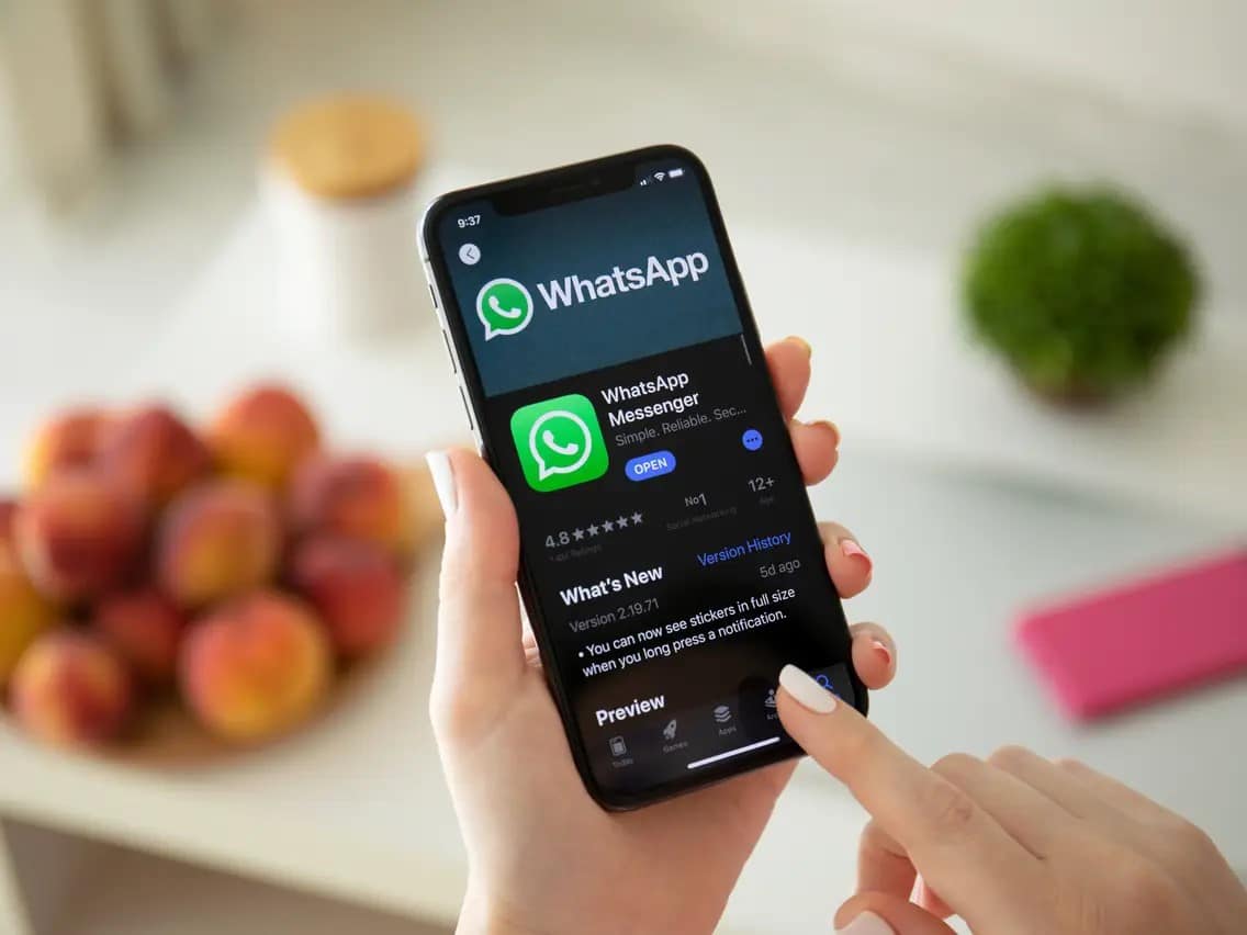 Launch the WhatsApp app