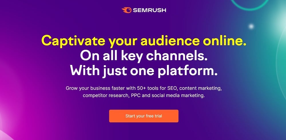 Semrush Homepage