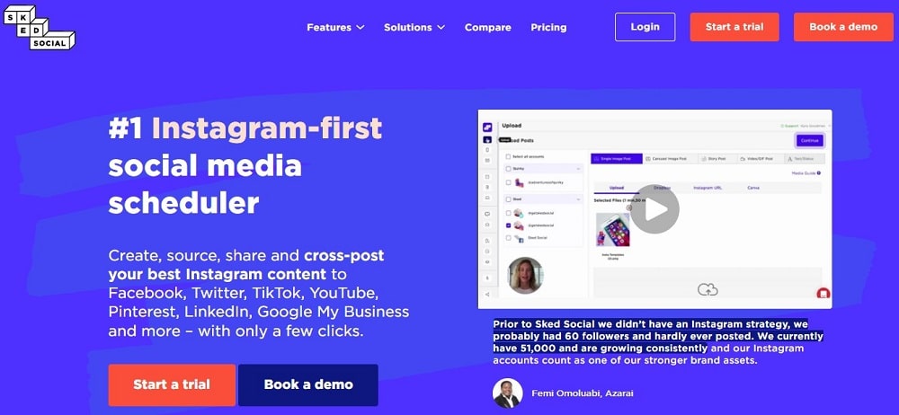 Sked Social Homepage