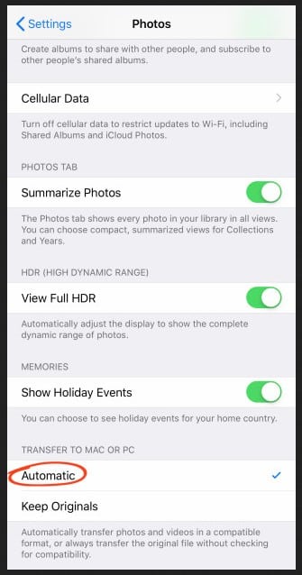 iphone Setting