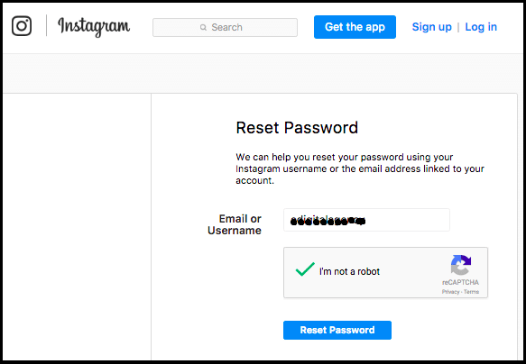 password. reset