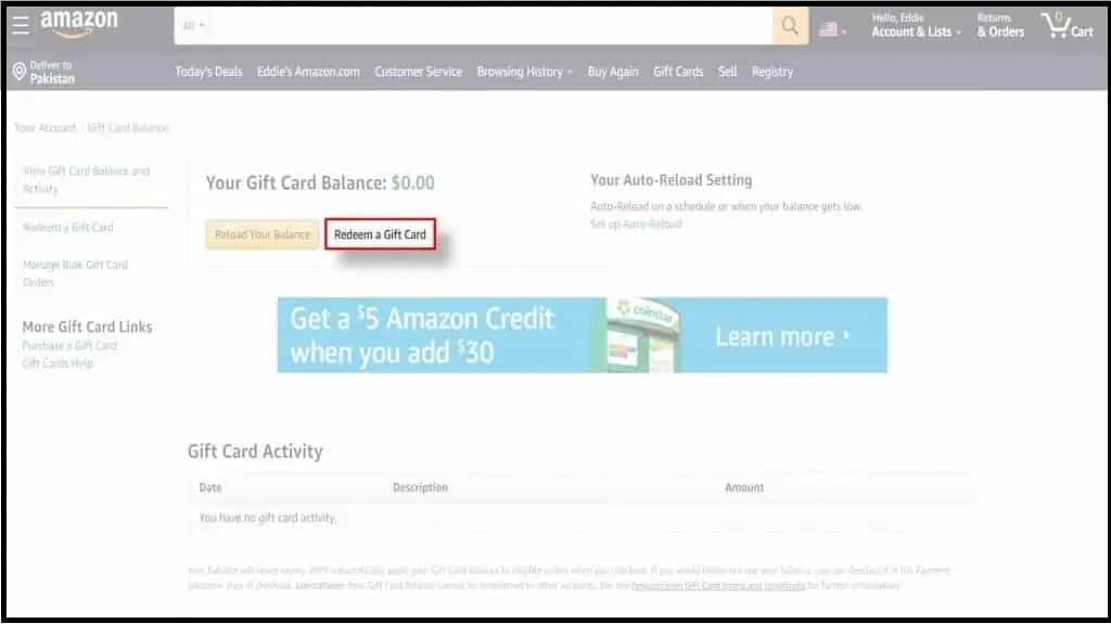 Amazon gift card balance and all the activities in no time