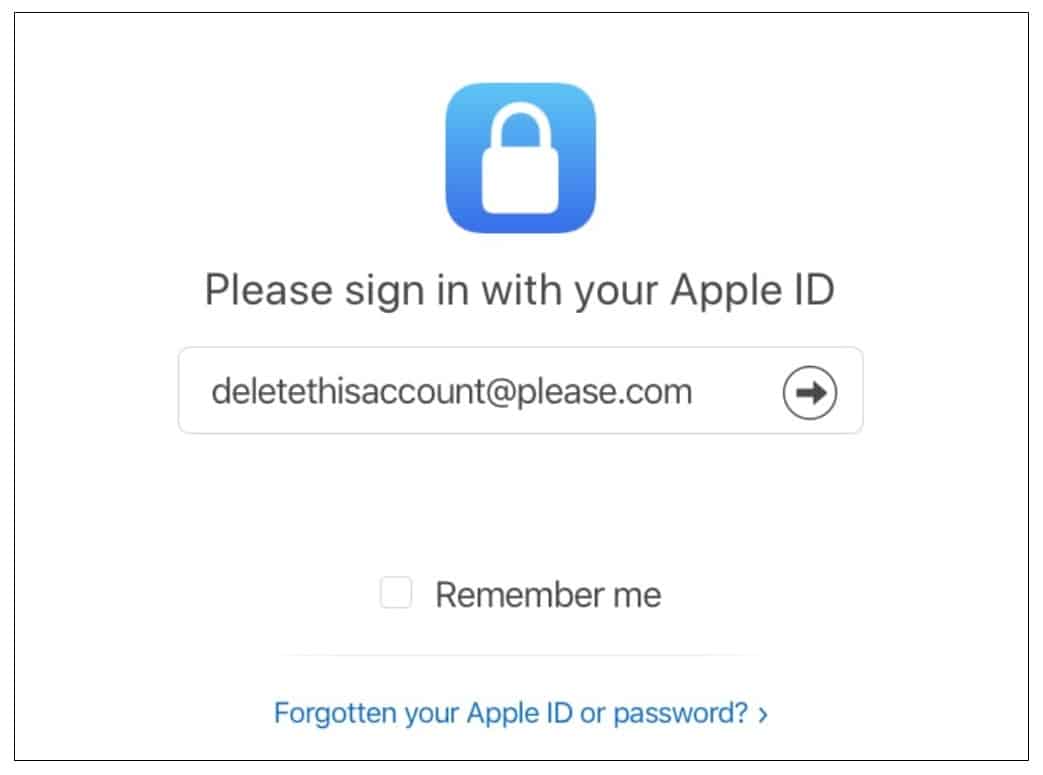 Relevant apple ID or username and password to access your account