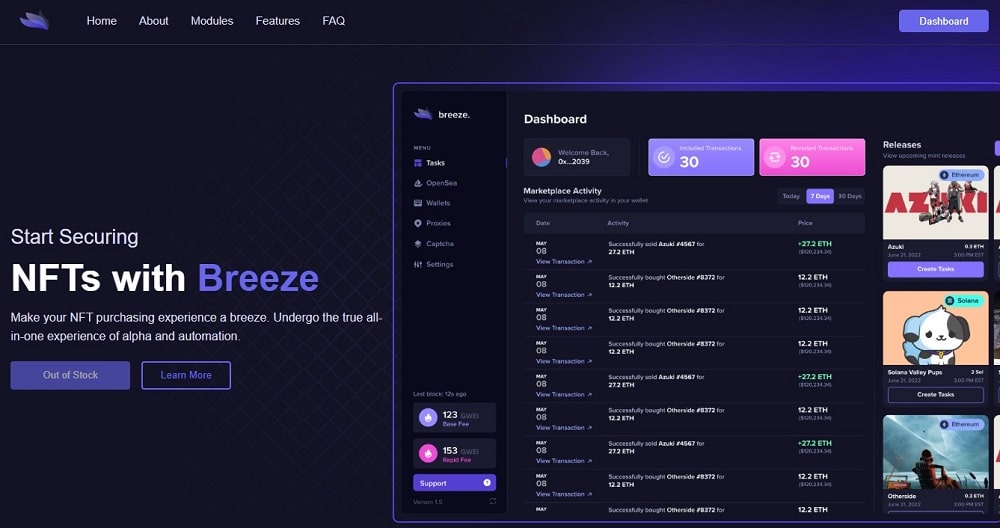 Breeze AIO Homepage