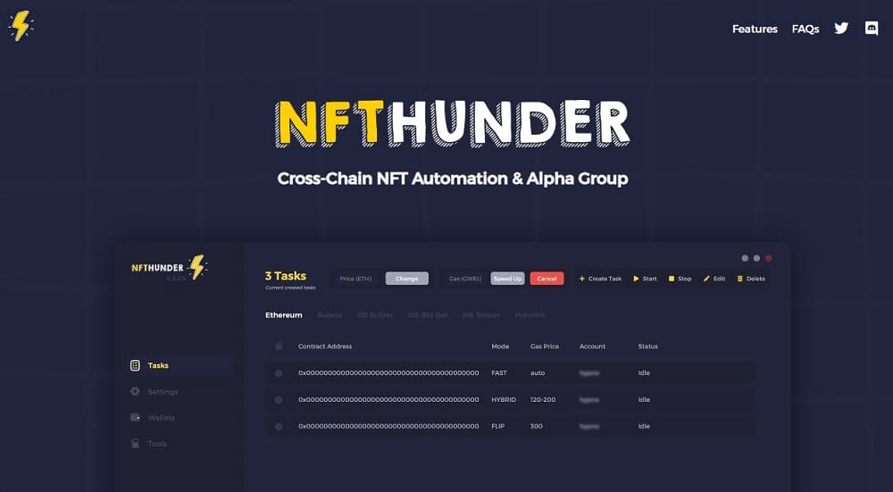 NFThunder Homepage