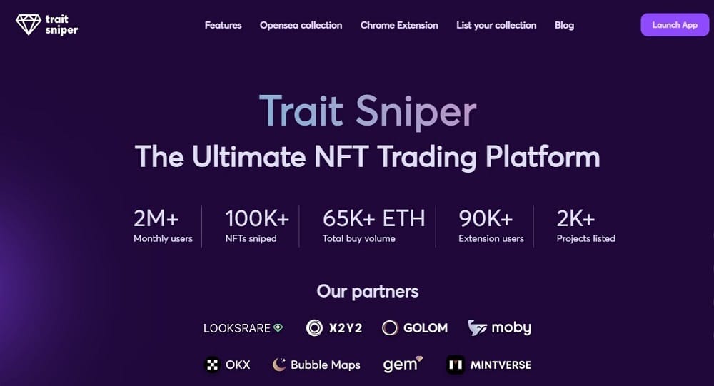 Trait Sniper Homepage