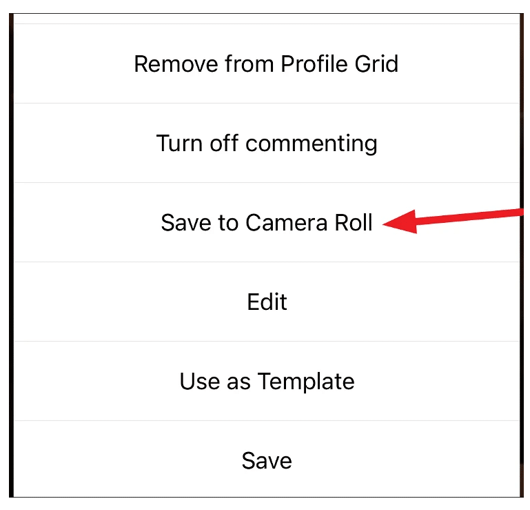 Save to Camera roll
