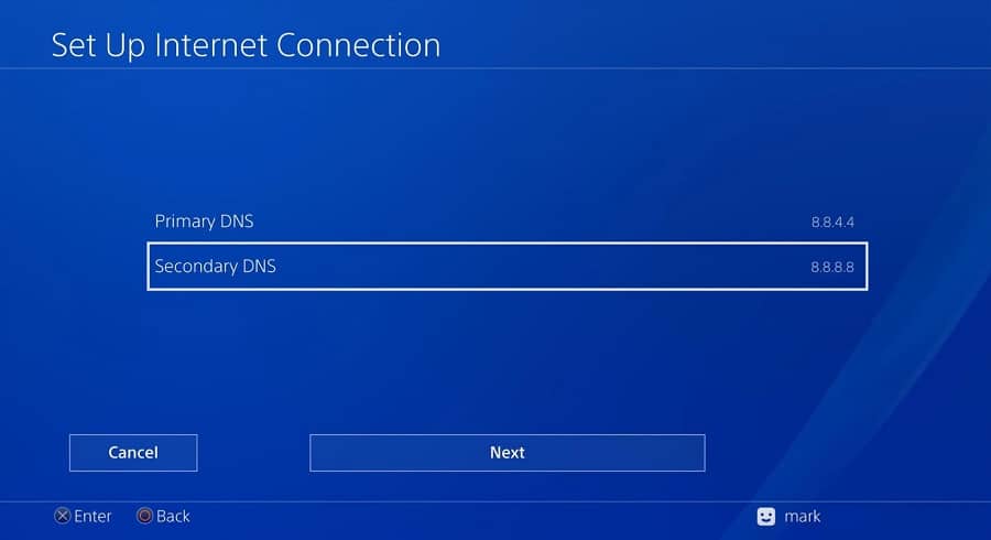 DNS settings