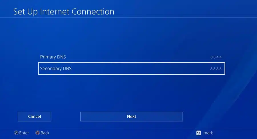 how to fix proxy server error on ps4 DNS settings