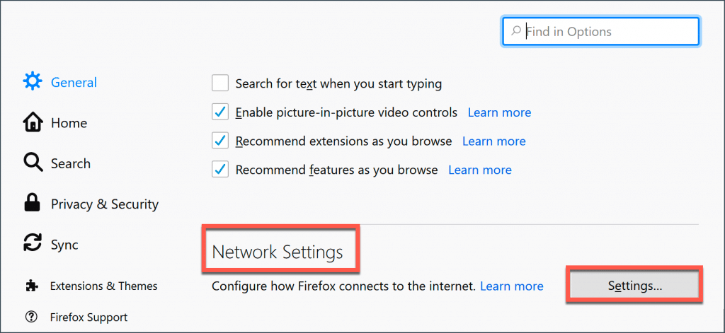 Network Settings