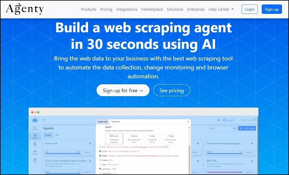Agenty for Free ProxyScraper Alternatives