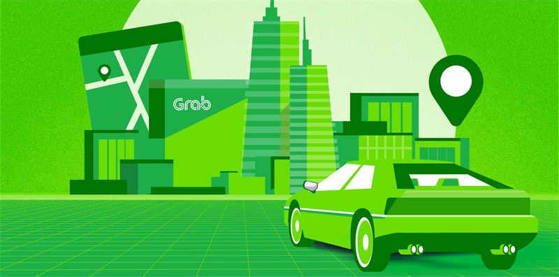 Background of the Grab App