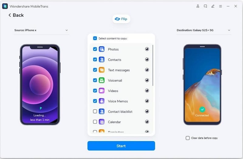 Connect the iPhones to the PC 