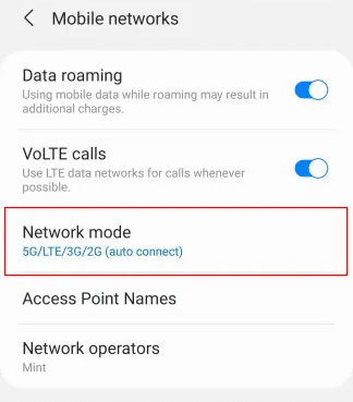 Network Mode