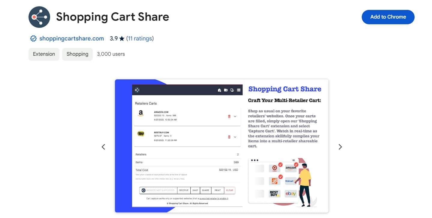How to share Amazon cart