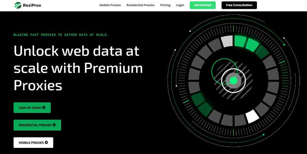 ResiProx Proxy Homepage