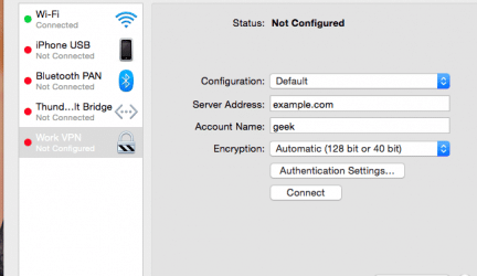 Steps To Set Up a VPN on MAC OS X