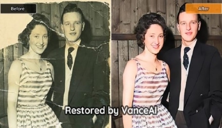 Use VanceAI Photo Restorer to Repair and Print Vintage Photos