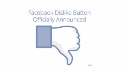 Facebook introduces a #dislikebutton